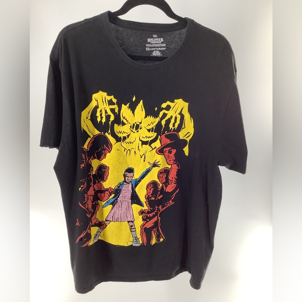 Loot Crate Stranger Things Eleven Mans Graphic T shirt Black Size XXL